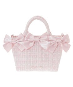 Maison de FLEUR ピンクマニアボリュームリボン2WayトートSバッグ