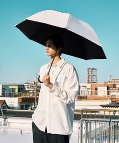 MOONBAT ハニカム断熱パラソル 無地 長傘  晴雨兼用 日傘 遮光率100％ UV100％ 遮熱 耐風 60cm