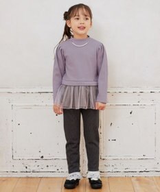 ANY KIDS 裏シャギー総柄ガーリーパンツ