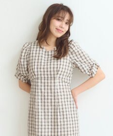 Feroux 【洗える】サッカーチェック ワンピース