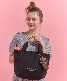 TOCCA 【ぬいぐるみチャーム付き】TOCCA AMICO CANVAS TOTE キャンバストート