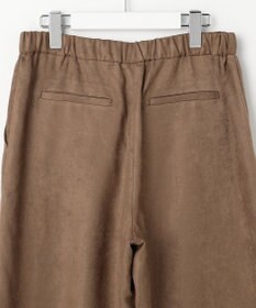 J.PRESS LADIES L マイクロライトスエード ワイド パンツ