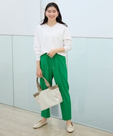 ANY 【ウエストゴム】イージーケアライトストレッチテーパードパンツ