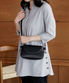 Tiaclasse 【安田美沙子さん着用・2TYPE肩紐/ショルダー&斜め掛け】フラップミニバッグ