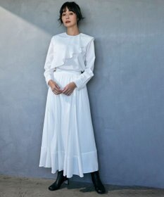 ICB 【洗える】レーヨンシルクローン フレアスカート