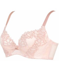 WACOAL 【リボンブラ 脇すっきり】 ブラジャー 脇高設計 着やせシルエット 谷間をメイクしてキープ Gカップまで対応 大きいサイズ レディース BRB433 /ワコール