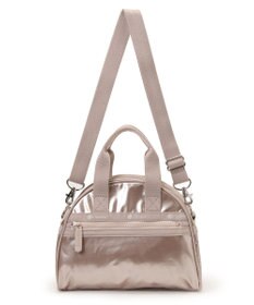 LeSportsac ROUND SM SATCHEL/ローズゴールドシャイン
