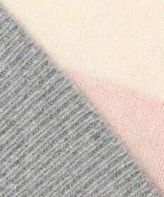 23区 【洗える】ウールナイロン カラーブロック ニット