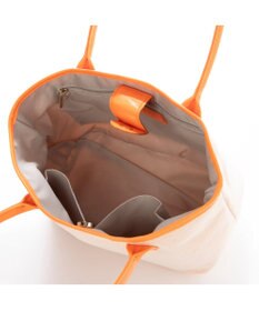 UNBILLION ペルケ perche / キャンバス・蛍光シープレザートートバッグ