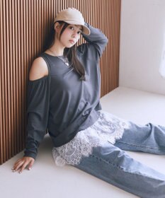earth music&ecology マルチウェイショルダースリットトップス