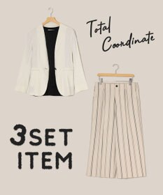 ONWARD Reuse Park 3セット商品/サイズ40【23区】ジャケット春夏×カットソー春夏×パンツ春夏