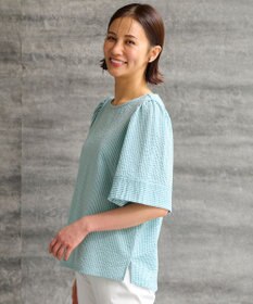 自由区 【WEB限定・洗える・XSサイズあり】シャドウサッカー カットソー