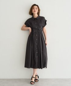 YECCA VECCA 【ORGABITS】タックシャツワンピース