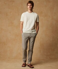 JOSEPH ABBOUD 【オーガニックコットン使用・日本製】JOEコットンサッカークルーネック Tシャツ