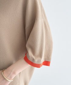 YECCA VECCA 配色ワイドポロニット