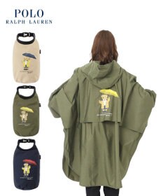 MOONBAT POLO RALPH LAUREN レインポンチョ レインベア 50デニール生地／着丈98cm 収納袋付き