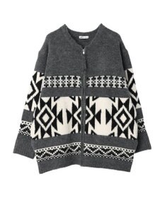 CRAFT STANDARD BOUTIQUE オルテガ柄ニットＺＩＰブルゾン