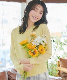 Tiaclasse 麻タッチカーディガン