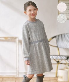 組曲 KIDS 【150-160㎝】 フロストフラワージャガード ワンピース