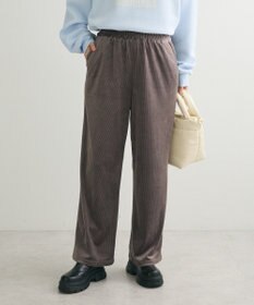 Green Parks ぽかぽか裏起毛ベロアイージーパンツ