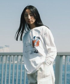 SHARE PARK LADIES 【LADIES】吸水速乾 フロントプリントTシャツ