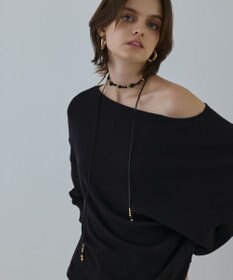 GRACE CONTINENTAL ビーズレザーチョーカー