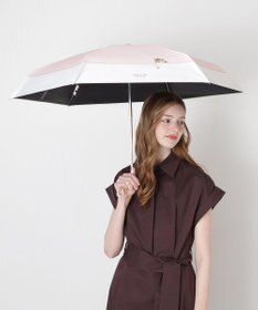 MOONBAT 【 遮光率100％/遮熱/UV/コンパクト】PAUL&JOE ACCESSOIRES(ポール&ジョー) 晴雨兼用日傘 スウィングヌネット ネコ 5段折りたたみ傘