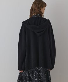 GRACE CONTINENTAL ウールフードニットカーディガン