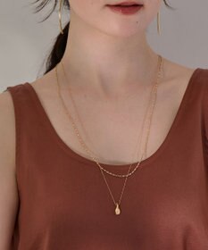 Phoebe 【金属アレルギー対応】レイヤードドロップロングネックレス