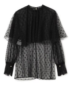 BEIGE， 【洗える・Oggi 11月号掲載】CLOVIS / ケープデザイン総レースブラウス