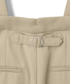 ICB L 【CLASSY.1月号掲載・2WAY・洗える】 クリアサテン ワイドストレートパンツ