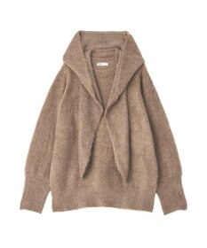 CRAFT STANDARD BOUTIQUE フードストール付きニットプルオーバー