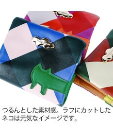 tsumori chisato CARRY くもネコチェック 財布 折り財布 ミニ財布
