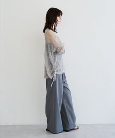 YECCA VECCA ドロストメッシュニット