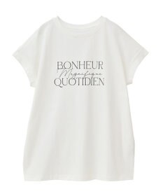 Green Parks フレンチスリーブ筆記体ロゴチュニック