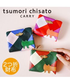 tsumori chisato CARRY くもネコチェック 財布 折り財布 ミニ財布