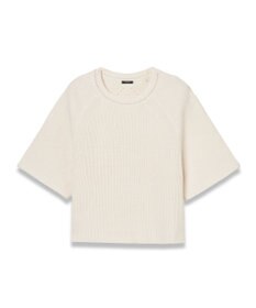 JOSEPH 【洗える】リネンブレンド　ショートスリーブニット