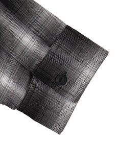 WEGO オンブレチェックフードシャツ（LS）