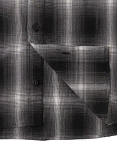 WEGO オンブレチェックフードシャツ（LS）