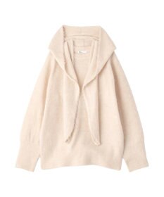 CRAFT STANDARD BOUTIQUE フードストール付きニットプルオーバー