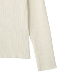 earth music&ecology 【予約】レーストリムリブニットプルオーバー