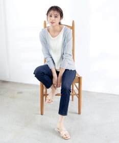 Tiaclasse L 【小倉優子さん着用】【洗える】サマーニットショートパーカー