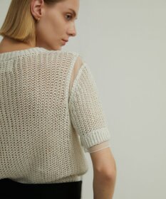 BEIGE， OLIVIER / 半袖ニット