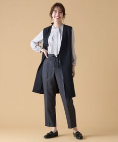 ANY L 【セットアップ対応/ウエストゴム】イージィケア美脚テーパードパンツ