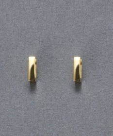 Phoebe 【金属アレルギー対応】ストレートスクエアフープピアス　ゴールド/サージカルステンレス