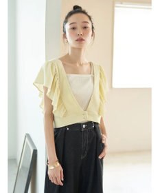 earth music&ecology ＳＥＴ２点　フリルショルダーツーピースワンピース