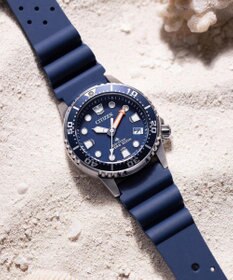 CITIZEN 【人気のボーイズサイズダイバー】電池交換不要の光発電エコ・ドライブ搭載ウオッチ