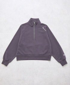 earth music&ecology チャンピオン　ｅｍａｅハーフジップ裏毛プルオーハ