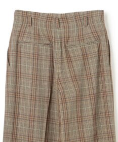 BEIGE， SELMA / チェックウールハイウエストタックパンツ