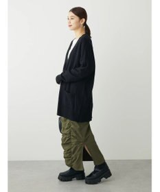 Green Parks もちやわ　Ｖネックミディ丈ニットカーディガン